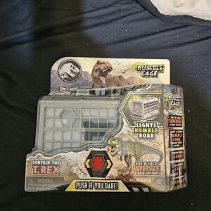 Jurassic World Captivz Epic Battles T Rex Rumble Cage w Light And Sound NEW